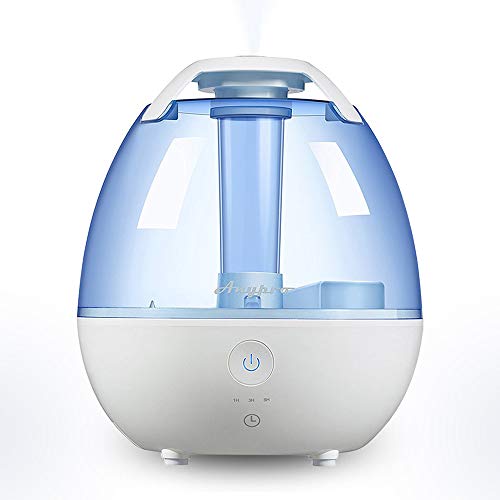Cool Mist Humidifier – 0.5 gallon/2L Ultrasonic Air Humidifier with Low/High Mist Levels  3-Timer Settings and Night Light  Auto Shut-off Function Safe and Ideal for Baby  Kids and 350sqf Rooms - B07FZFSV2C